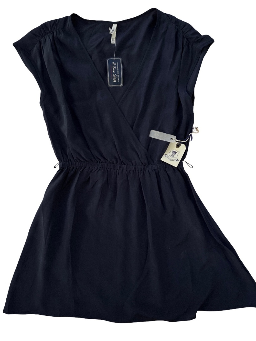 Short Wrap-Style Shirt(missing belt ribbon) 100% silk